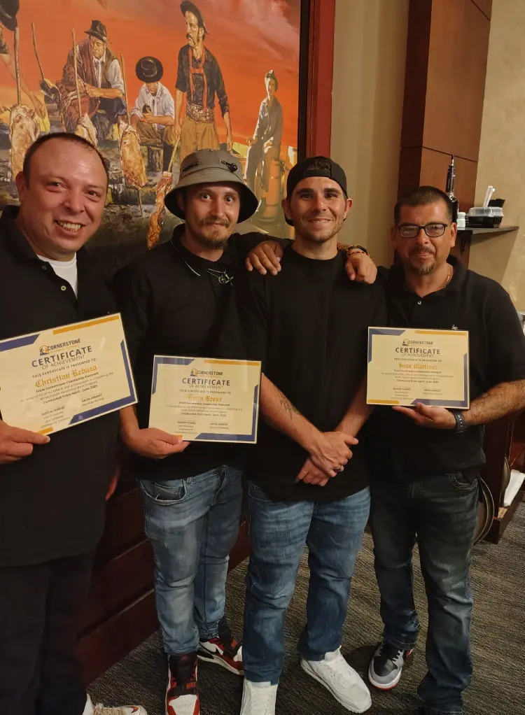 FORGE vocational training program participants at Empower Recovery<br />
Homes