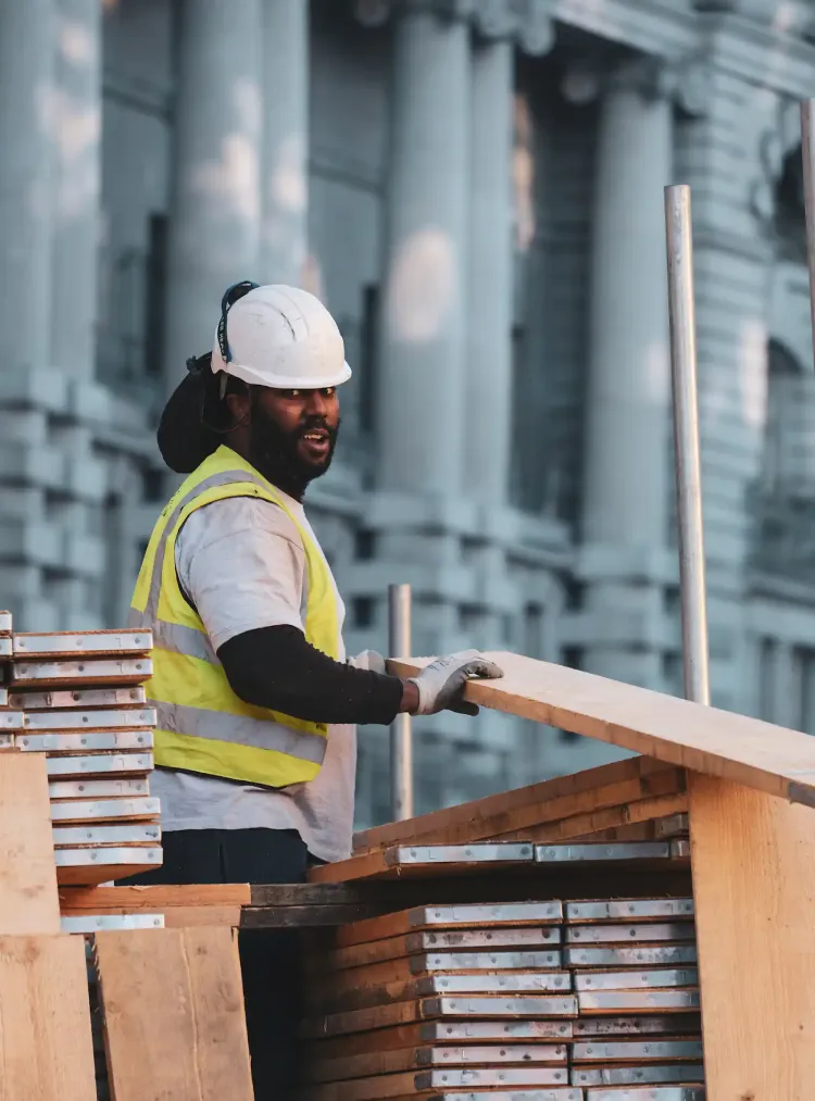 FORGE participant on a construction job site in Denver